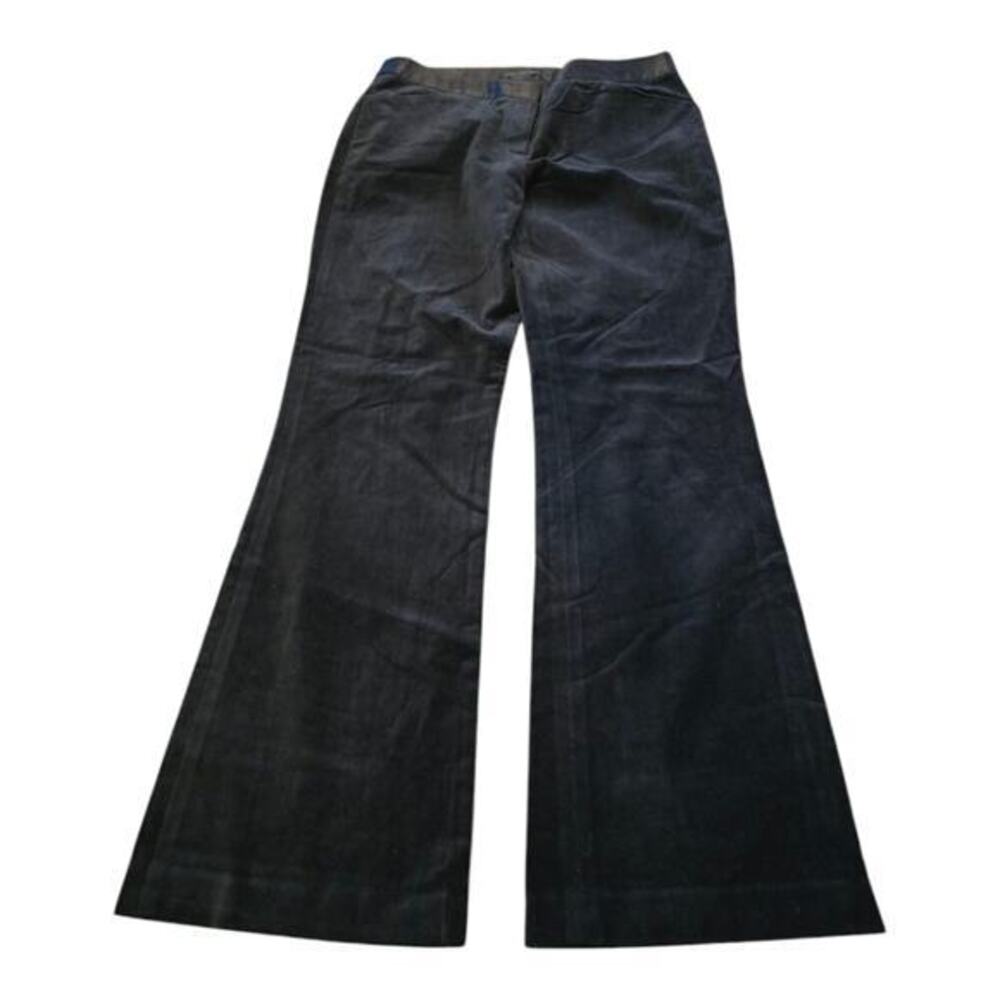 J. Jill Wearever Velvet-Knit High Rise Straight-Leg Trousers Size 10